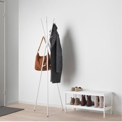 【IKEA】EKRAR/エクラール 帽子＆コート スタンド ホワイト