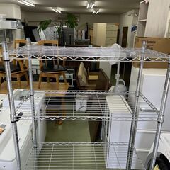 【リサイクルショップ ピカソ 小松原】🛒✨【特大サイズ＆キャスター付き】✨スチールラック（5段）✨超美品‼️★3108★の画像