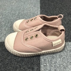 【美品】テータテート　スニーカー　ベビー靴　2足セット　ピンク　ベージュ　14㎝の画像
