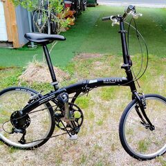 折りたたみ自転車　Vブレーキ　WACHSEN　マットブラック　２...