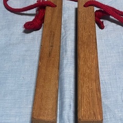拍子木25㎝3ミリで紐付きの画像