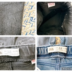 ZARA ザラ　ベビー　デニムレギンス　80 2枚セットの画像