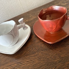 ハート型　カップ&ソーサー
