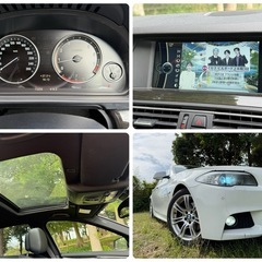 ⭕️ローン&クレジット決済OK⭕️◆車検R8年2月◆H23年5シリーズ◆7.2万㎞◆純正ナビ◆サンルーフ◆黒革◆の画像