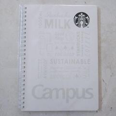 【未使用】スターバックス Campus コクヨ A5 リングノート 2点セット 白＆グレーの画像