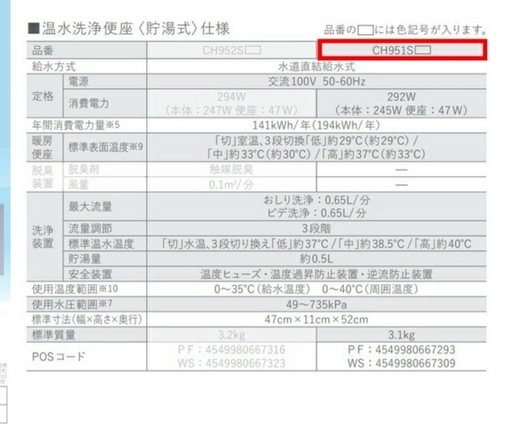 新品未開封　保証期間中　ウォシュレット 
