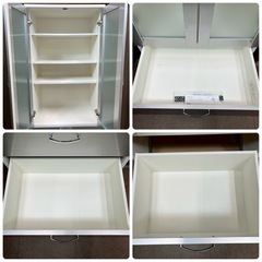 食器棚 バニラ60HD-1 110803  共和産業の画像