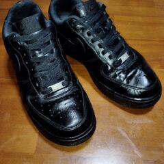 NIKE エアーフォース1　黒　AF-1　オールブラック　27c...