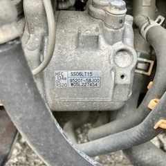 スズキ K6Aエンジン SS06LT15 エアコンのコンプ…