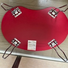 ローテーブル赤の画像