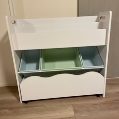 超美品▼収納棚 子ども おもちゃ 小物 収納 おもちゃ収納ラック...