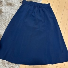 ネイビー フレアスカート サイズL