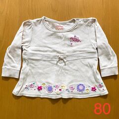 【春・秋】【80】【オシュコシュ】長袖カットソー　花