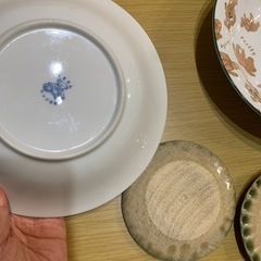 美濃焼　Brush Blue パスタ皿　大皿 の画像