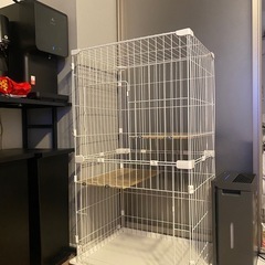 猫　ペット　
ケージ　アイリスオーヤマ　2段