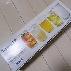 【新品未使用】TUMBLER 5個セット ガラスタンブラー グラ...