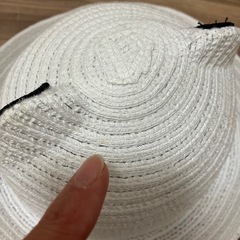 麦わら帽子風 ベビーパンダ帽子 44cmの画像