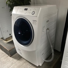 SHARP⭐️ちゃんと使えて綺麗なドラム式洗濯機を価格で選ぶならこれ✨✨快適な生活は食だけじゃなく洗濯が直結 まだ生乾きで部屋干しするの❓ジモティなのに配送込み、さらに設置+取付も込み、ついでに回収作業も込み🤩🤑今だけ価格6月のSALE品お1人様限定価格の画像