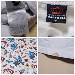 BABYDOLL キッズ 子供 Tシャツ F フリー スティッチ ディズニーの画像