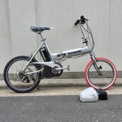 パナソニック♪オフタイム♪折り畳み電動自転車♪カプレオ9速♪シルバー