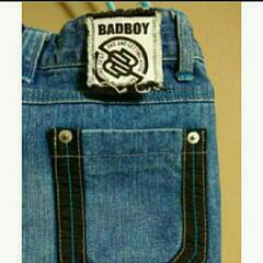 BADBOY デニムパンツ。 ハーフパンツ カーゴパンツ　❰キッズ男の子用❱の画像