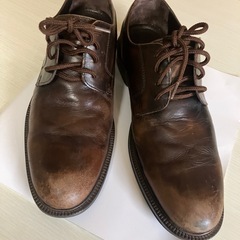 メンズプレーントゥー　革製