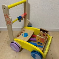 【美品】木製 カタカタ 
手押し車