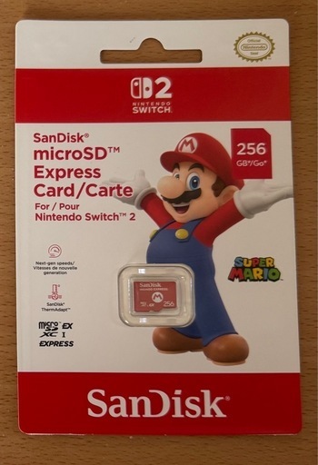 switch　新品未開封　 micro SD Express Card 256GB
