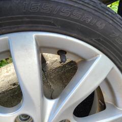 165 55R 14　スズキ純正　14インチタイヤアルミホイール...