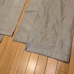 目黒駅、五反田駅等　タカショー 日よけ クールシェード ベージュ 2×2mが3枚、1×2mが2枚 Coolarooの画像