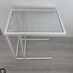 IKEA ヴィットショー　サイドテーブル　ホワイト　ラップトップ...
