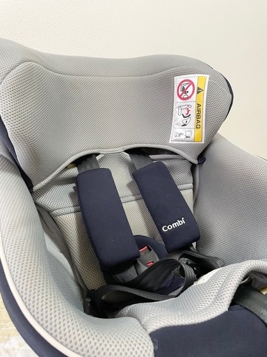 【美品】コンビ ISOFIX固定 クルムーヴスマート ISOFIX エッグショック JN-570 ネイビー コンパクト チャイルドシー