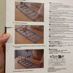 早い方優先【鍋ふた・フライパンスタンド（伸縮式）】1,000円の画像