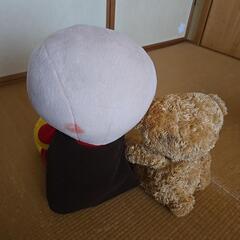 アンパンマンとくまのぬいぐるみの画像