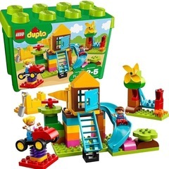 LEGO デュプロ　2商品まとめ売り　基礎板付き　コンテナ入りの画像
