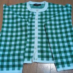 wcloset 厚手カーディガン　グリーン
