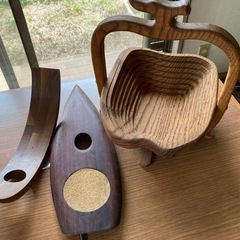 木製ワインスタンド・小物入れ