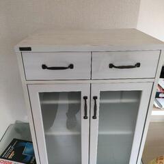 レンジ台 白 ワイド カウンタータイプ レンジボード キッチンカウンター  シンプル かわいい おしゃれ ナチュラル

の画像