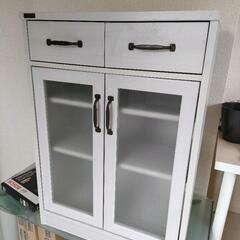 レンジ台 白 ワイド カウンタータイプ レンジボード キッチンカ...