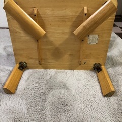 天然木✨折りたためるローテーブル(中)の画像