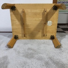 天然木✨折りたためるローテーブル(中)の画像
