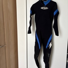 ダイビングフルスーツ LLM 黒/青