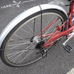 中古自転車３５８３　２７インチ　６段ギヤ　LEDオートライトの画像