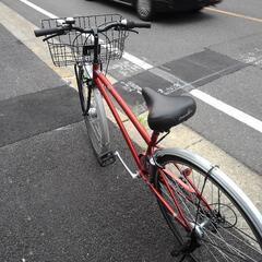中古自転車３５８３　２７インチ　６段ギヤ　LEDオートライトの画像