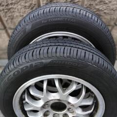 クリムソン レーシングスパルコ 軽量ホイール 155 65 13 5J 100 114.3 +47 531㎜　2本の画像