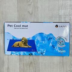 犬 ひんやりマット ペット用冷却マット ブルー M 滑り止め ジェルマットの画像