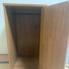 上着収納ボックス　ハンガー付き　塩尻市お渡しの画像