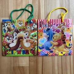 ディズニー プラスチック 手提げ袋 2つセット