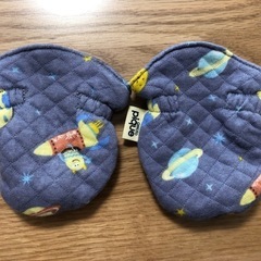 ジェラートピケ　赤ちゃん用　ミトン&足カバー Fサイズの画像