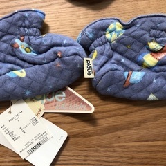 ジェラートピケ　赤ちゃん用　ミトン&足カバー Fサイズの画像